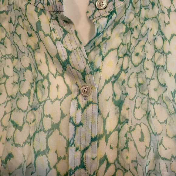 *GENTLY WORN* Equipment Women's Size S Sheer Silk Button Down Blouse - Picture 5 of 10